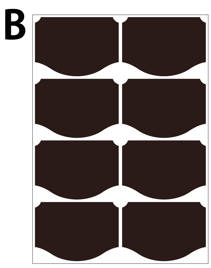 収納ラベルウォールステッカー