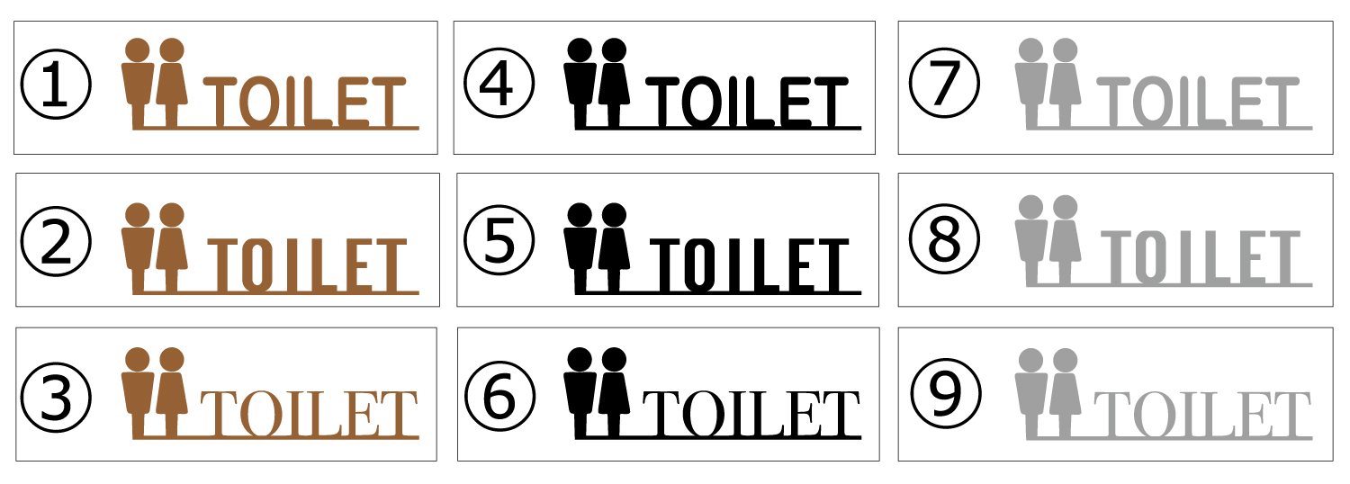 トイレマークと英字のトイレサインステッカー 公式 店舗用ウォールステッカー専門店のハッピーステッカー トイレマークと英字のトイレサインステッカー 公式 店舗用ウォールステッカー専門店のハッピーステッカー